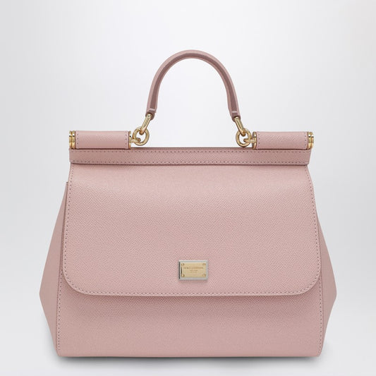 Large Sicily top-handle bag in pink