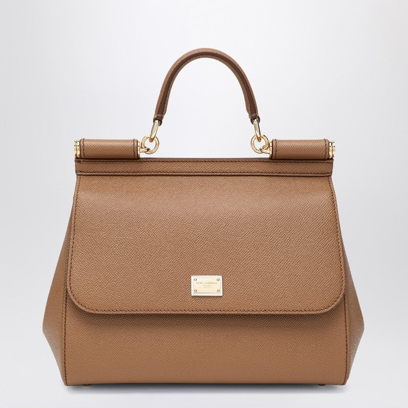 Large caramel Sicily Hand Bag