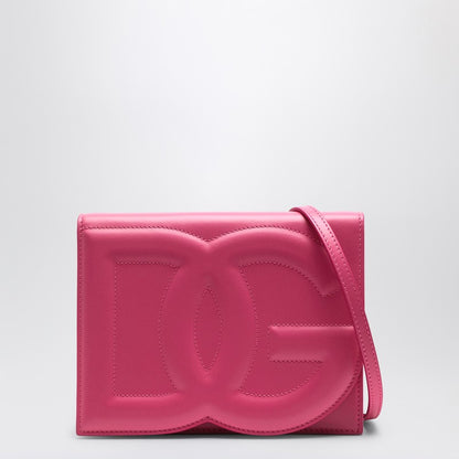 Wisteria Coloured DG Logo Leather Shoulder Bag