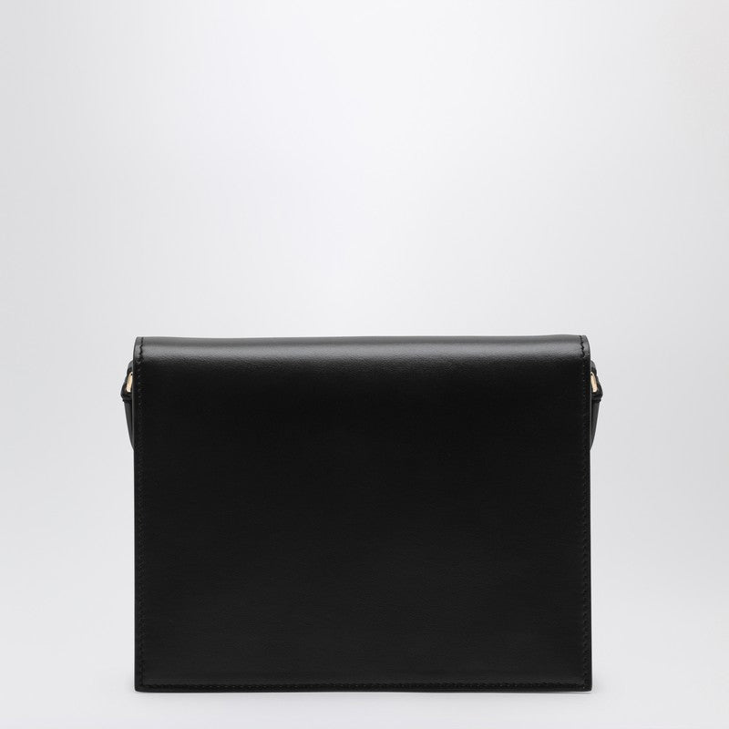 Black DG Logo Leather Shoulder Bag
