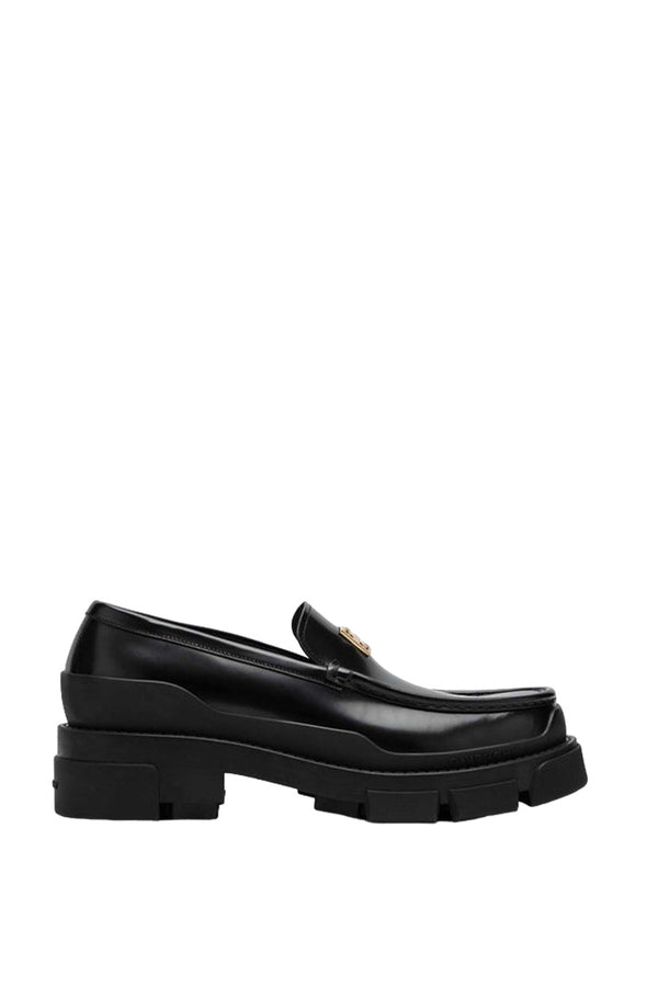 4g Logo Leather Loafers