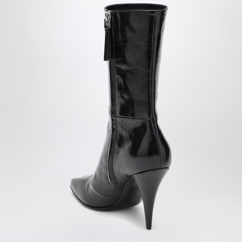 Black Sliced Square GIVENCHY Tape ankle boots