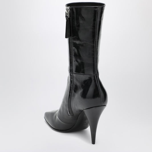 Black Sliced Square GIVENCHY Tape ankle boots