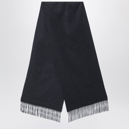 Dark grey cashmere scarf
