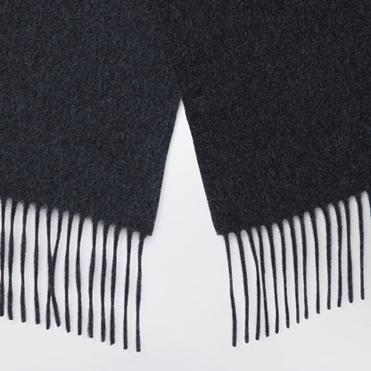Dark grey cashmere scarf