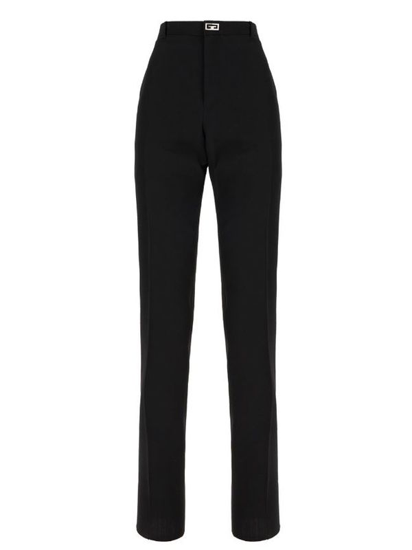 2G CLIP DECORATED WOOL TAILORED PANTS