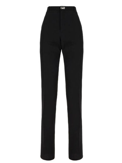 2G CLIP DECORATED WOOL TAILORED PANTS
