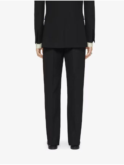 2G CLIP DECORATED WOOL TAILORED PANTS