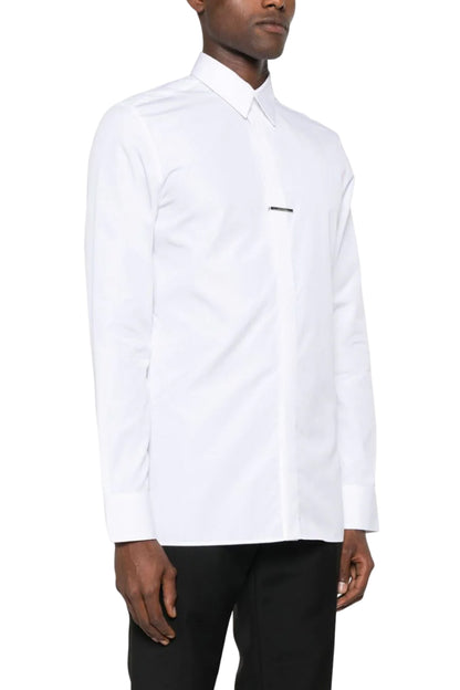 Gusset-Detail Cotton Shirt