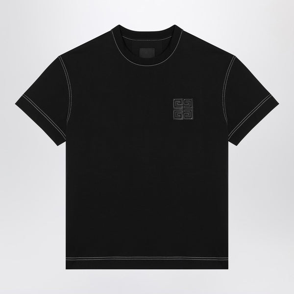 4G Black Cotton T-shirt