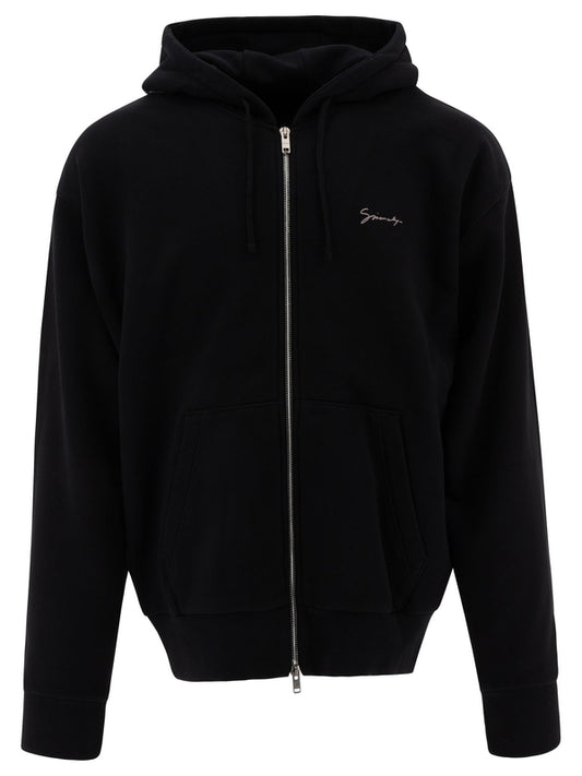 WEAVER OBJET PRINTED FLEECE HOODED ZIP-UP
