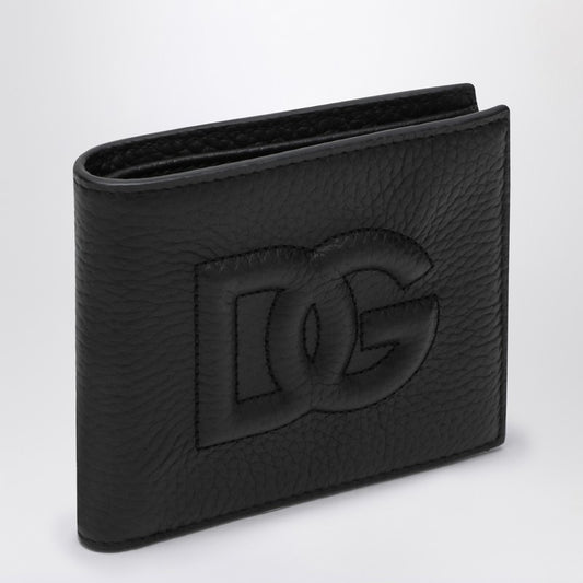 Black Bi-fold Wallet With Logo