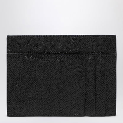 Black Card Holder With Logo Plaque