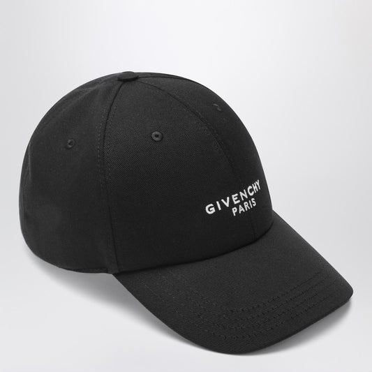 Black baseball cap with logo