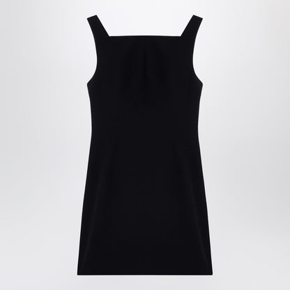 Black Mini Dress With Back Neckline