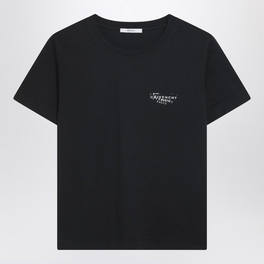 Black T-shirt with Givenchy Stamp print