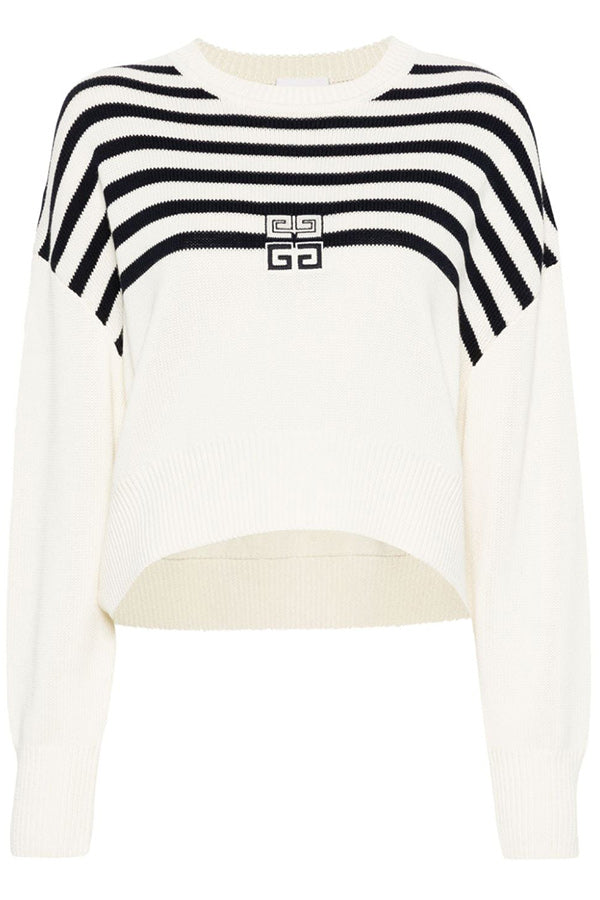 4g Striped Sweater In Wool And Cotton