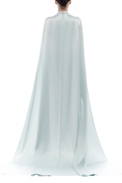 BABY BLUE CAPE DRESS