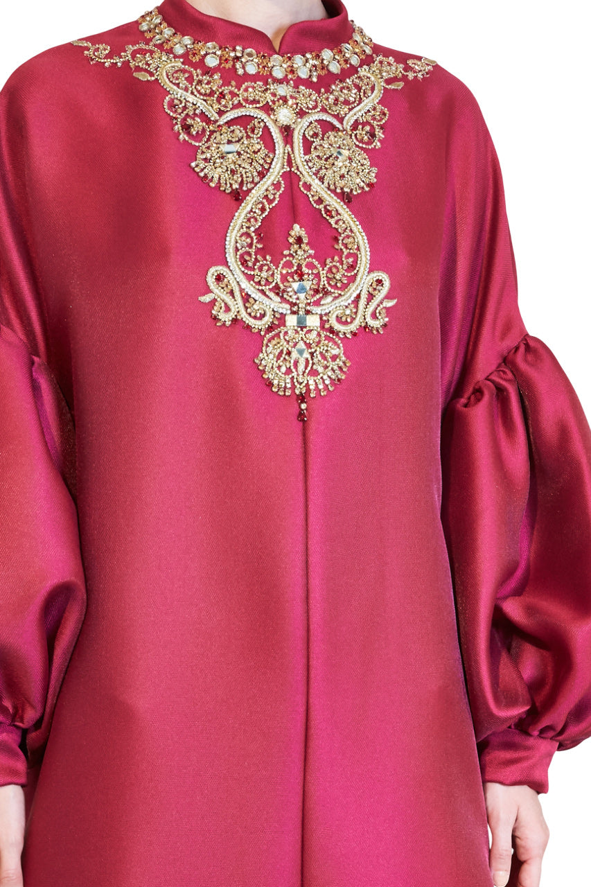 BELL SLEEVE CAFTAN DRESS