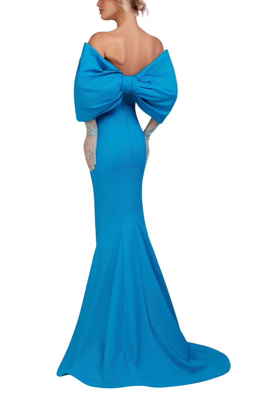 BOW SHOULDER GOWN