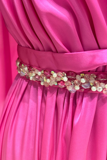 BRIDAL CHIFFON CAPE GOWN