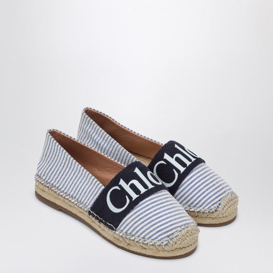 Woody Striped Espadrilles With Logo