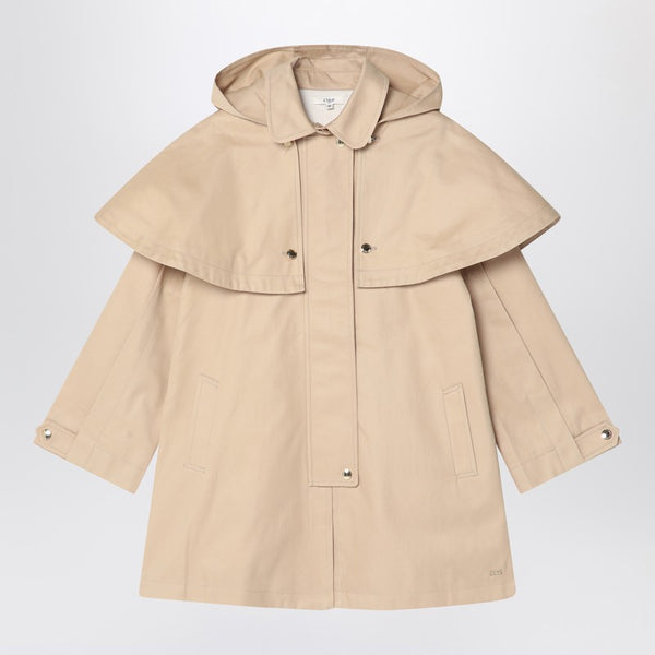 Beige Cotton Trench Coat