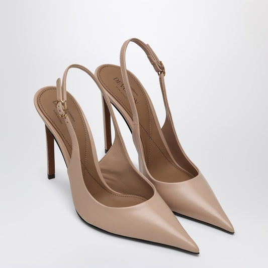 Slingback In Nude Leather