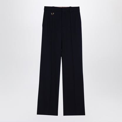 Blue Wool Trousers