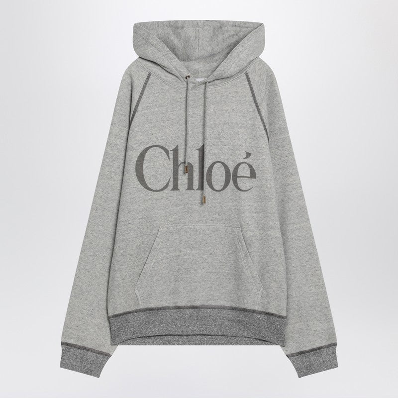 Gray hoodie with logo