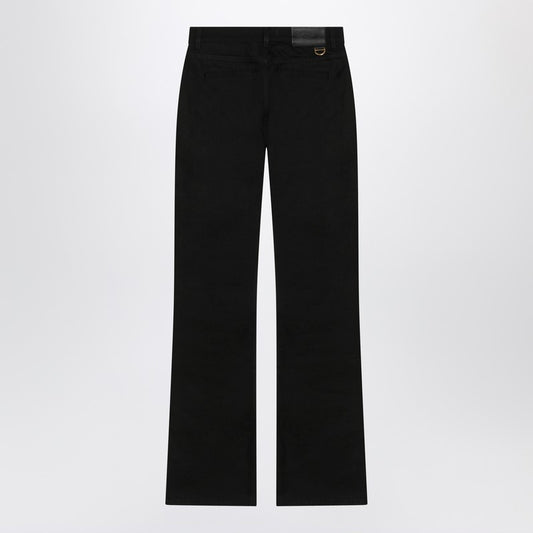 Black slim jeans with charm zip