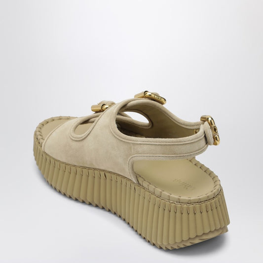 Nama wedge sandals in sand