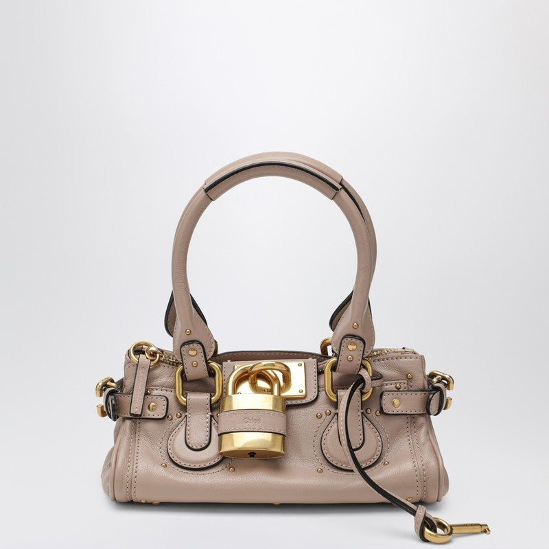 Small pink leather Paddington bag