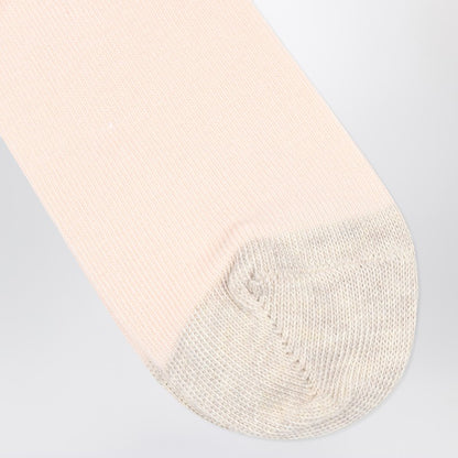 Light Pink Socks With Logo