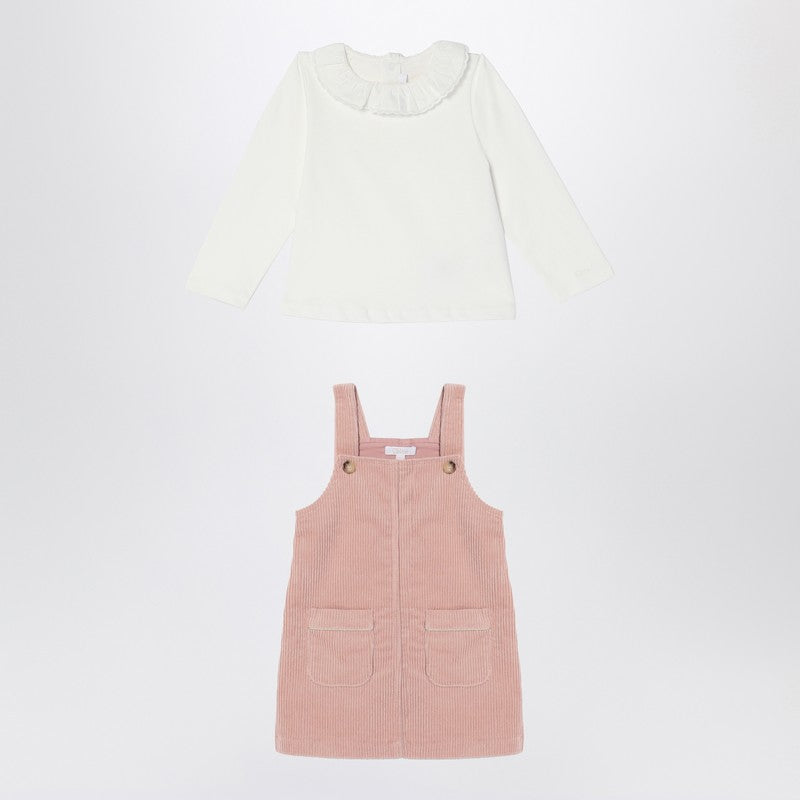 Ribbed Knit And Dress Ensemble