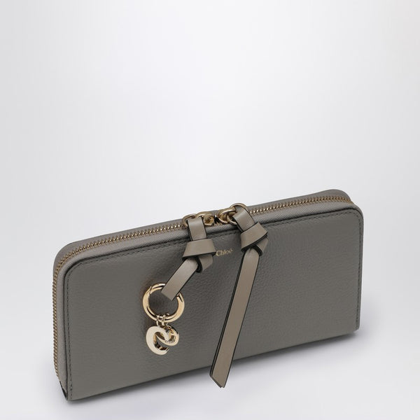 Alphabet Grey Zipped Wallet