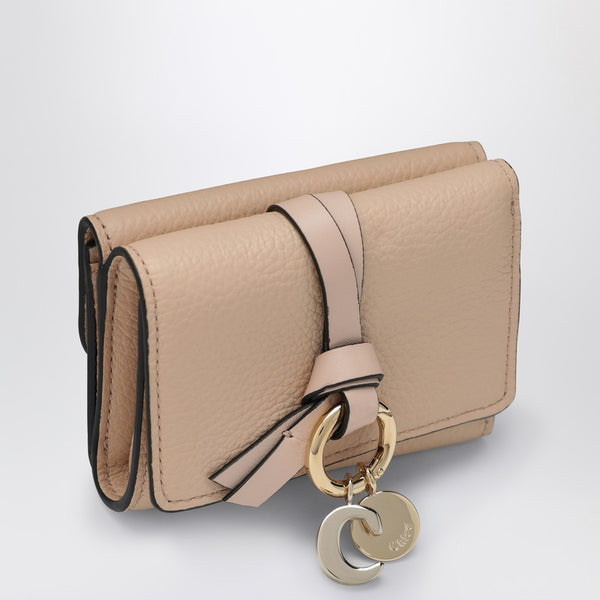 Alphabet Mini Trifold Pale Pink Wallet