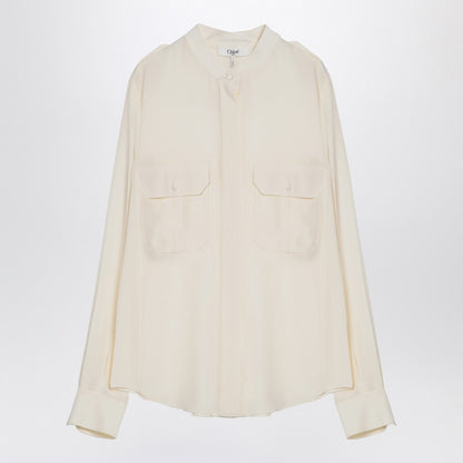 Ivory Silk Blouse