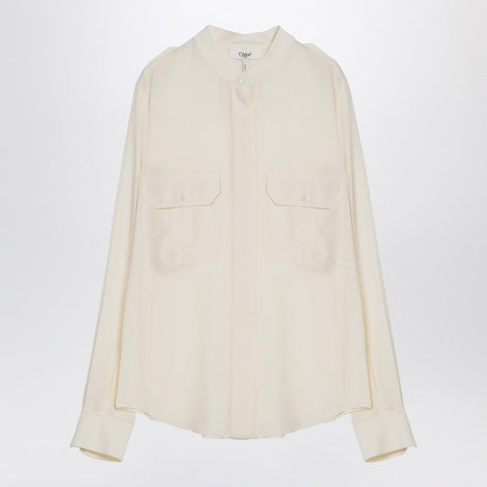 Ivory Silk Blouse