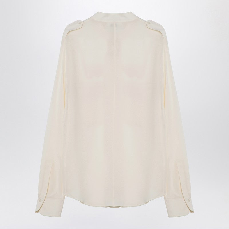 Ivory Silk Blouse