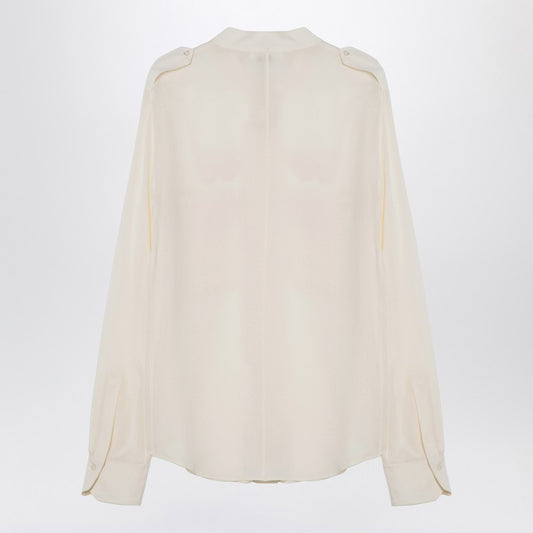 Fildişi İpek Bluz