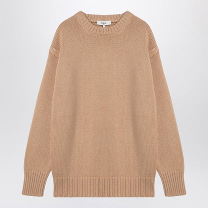 Nude Cashmere And Cotton Oversize Jumper