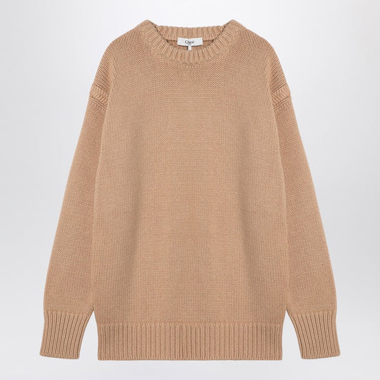 Nude Cashmere And Cotton Oversize Jumper
