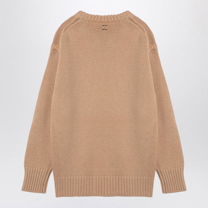 Nude Cashmere And Cotton Oversize Jumper