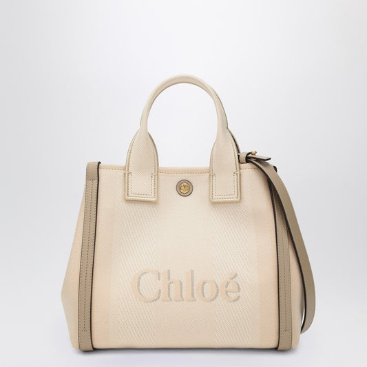 Carry Small tote bag in Blushy Beige canvas