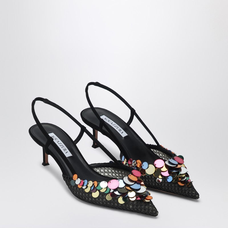 Black Can Can Pumps 50 With Paillettes