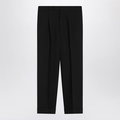 Black Virgin Wool Trousers
