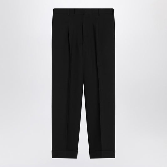 Black Virgin Wool Trousers