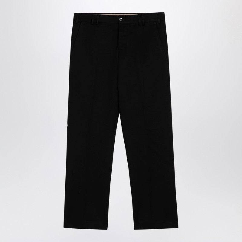 Michael Anthracite Grey Cotton Trousers