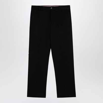 Michael Anthracite Grey Cotton Trousers